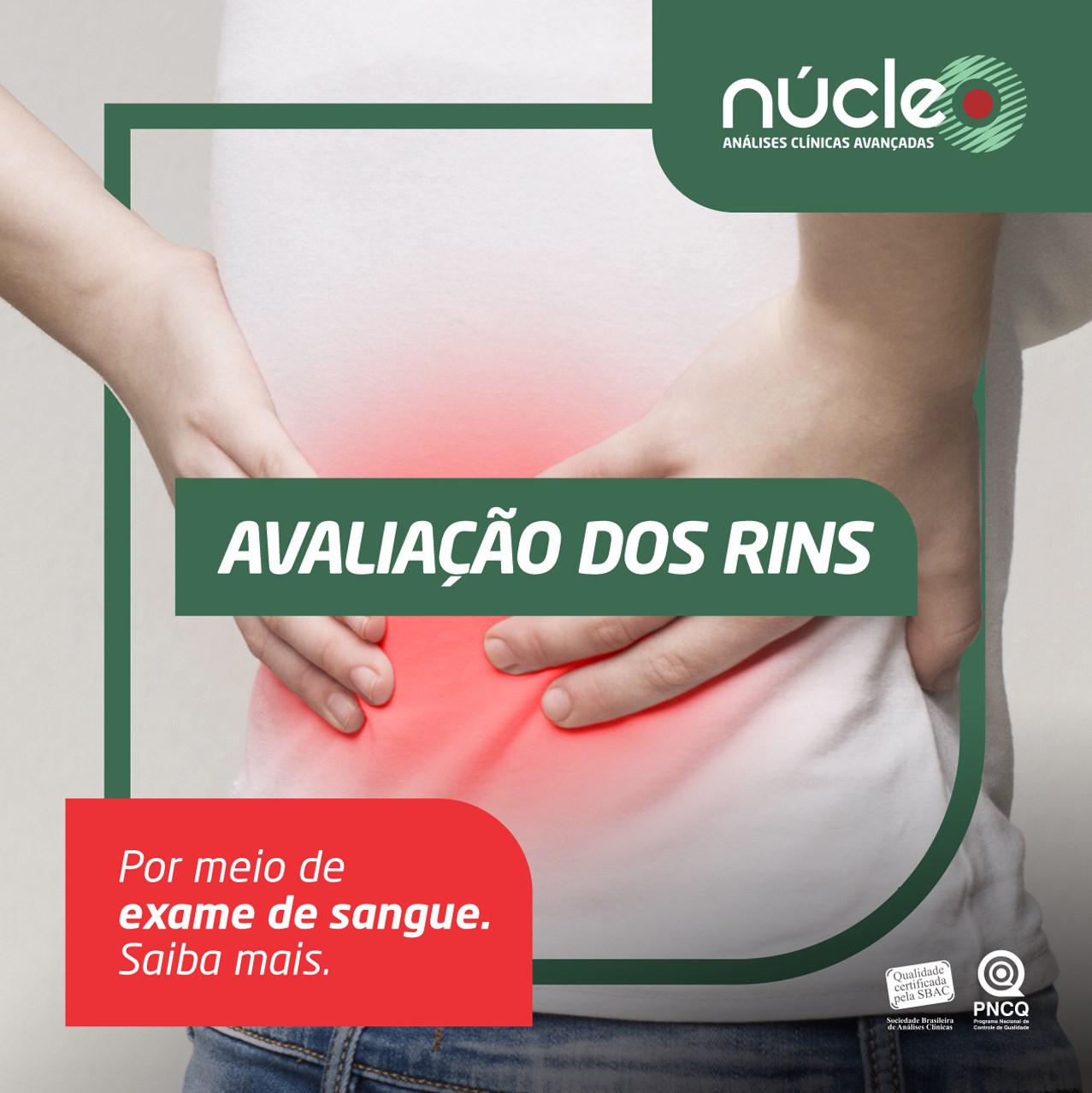 Núcleo Laboratório Você sabe como anda a saúde dos seus rins