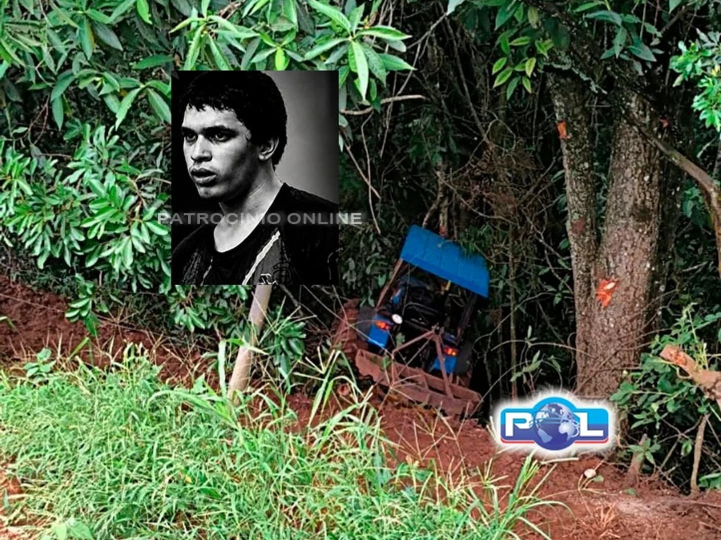 Jovem morre após ficar prensado entre trator e árvore na zona rural de Monte Carmelo