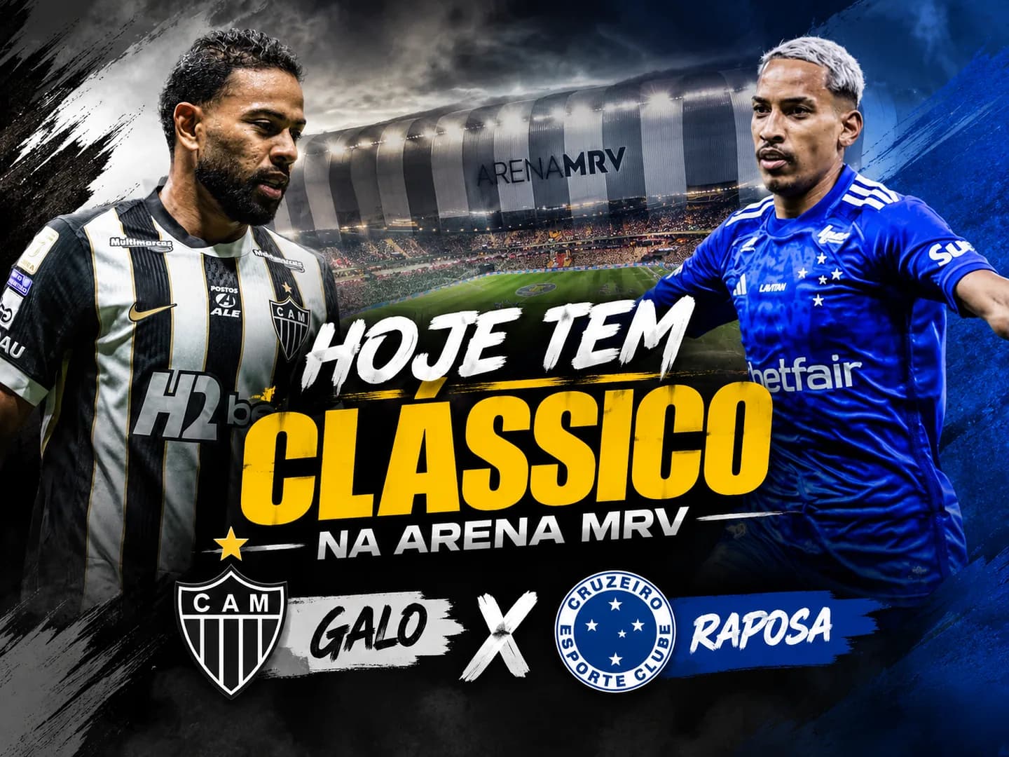 Atlético e Cruzeiro se enfrentam na Arena MRV pelo Brasileirão; Galo deve poupar titulares de olho na Copa do Brasil
