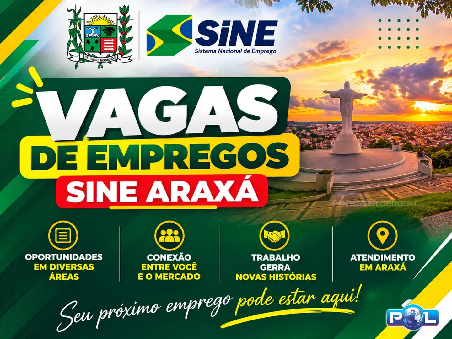 428 vagas disponíveis no SINE Araxá - Atualização 26 de outubro