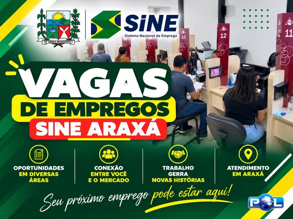 Vagas de empregos em Araxá (MG) - 23/10/2026