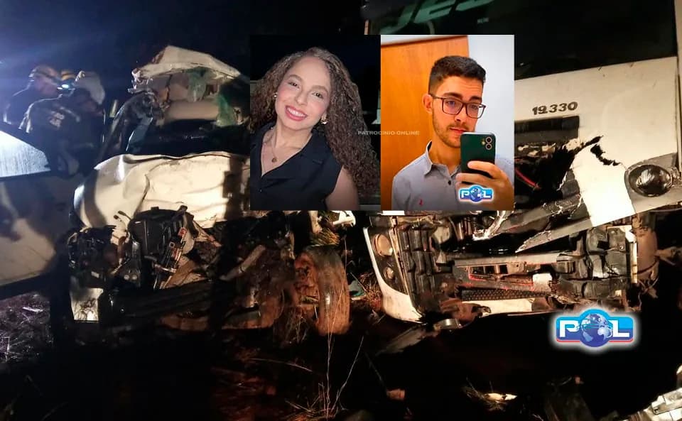 Colisão entre Fiat Toro e caminhão mata dois jovens e deixa outros dois feridos na MG-410