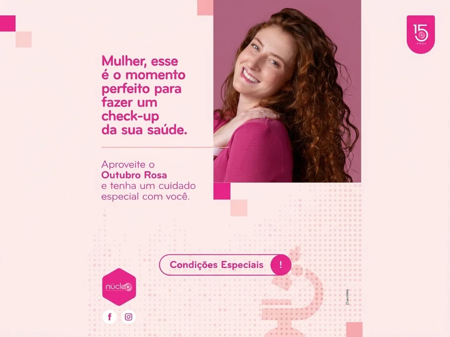 Núcleo Laboratório reforça a importância da prevenção durante o Outubro Rosa