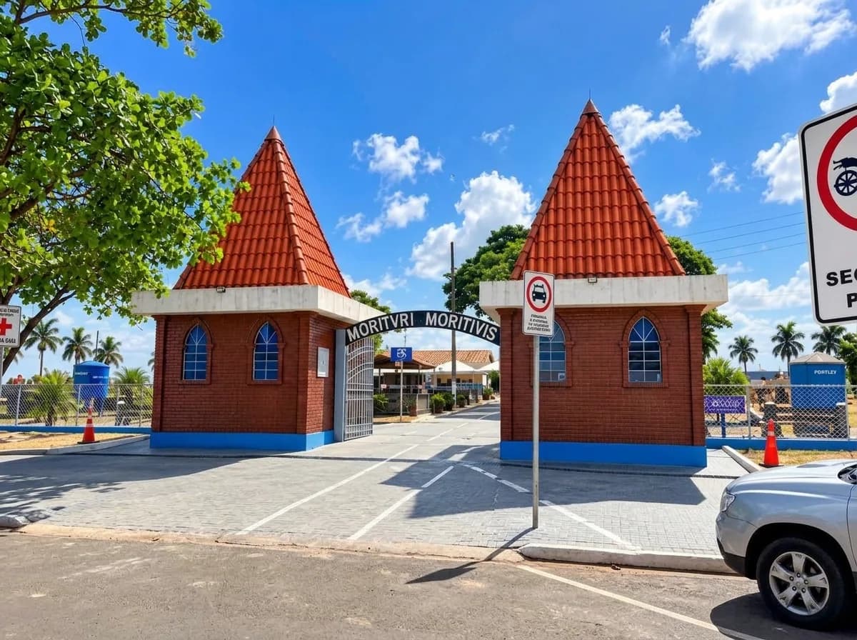 SEMOP realiza manutenção no Cemitério Municipal de Patrocínio para o Dia de Finados