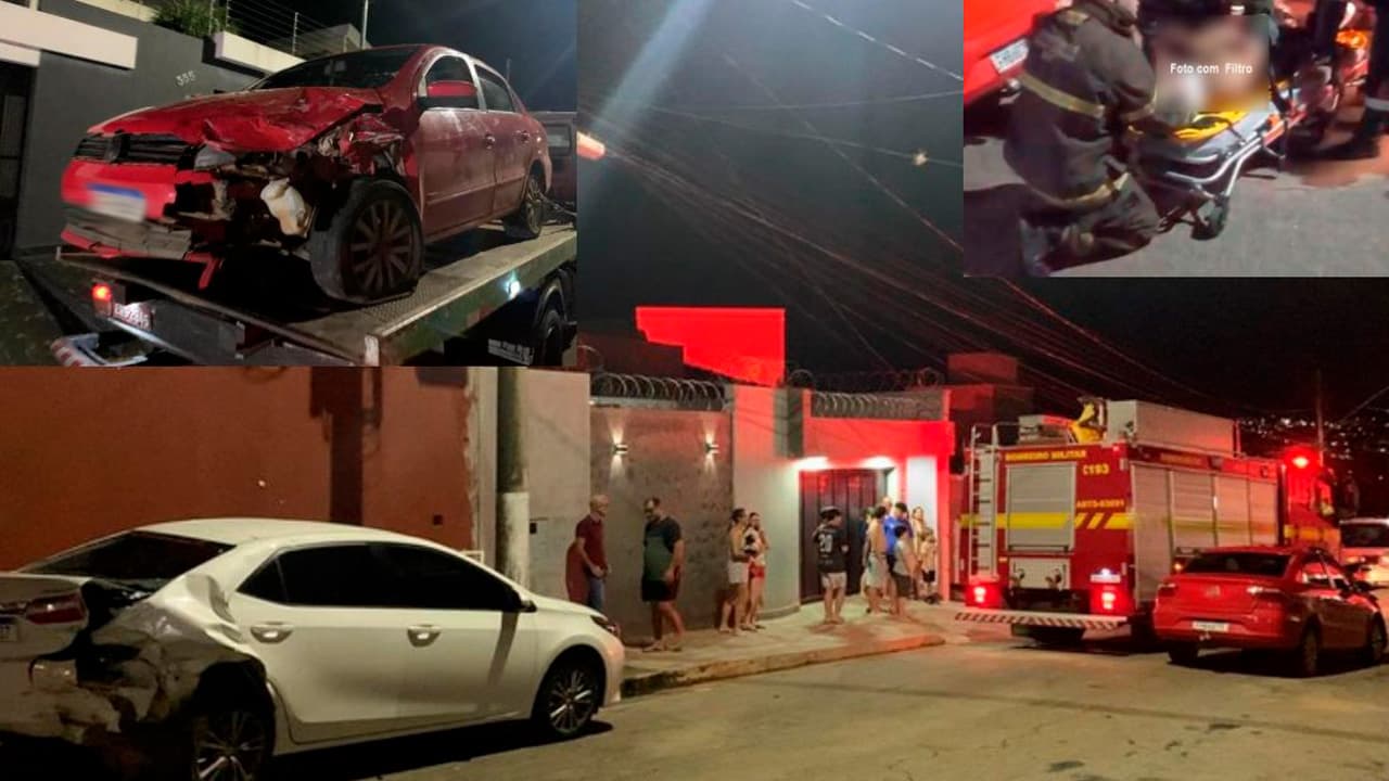 Motorista com sinais de embriaguez e em alta velocidade provoca grave acidente no Dona Diva