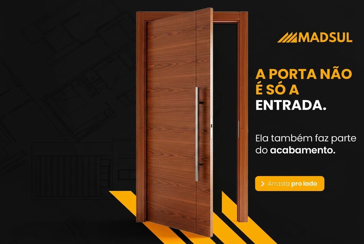 Madeireira Madsul oferece opções de portas para diferentes projetos