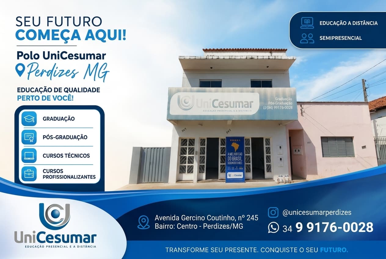 UniCesumar Polo Perdizes oferece oportunidades para quem deseja investir na formação profissional