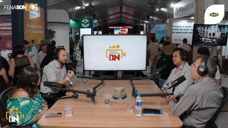 Podcast na FENABON conta a história da feira e os caminhos para o futuro da pecuária
