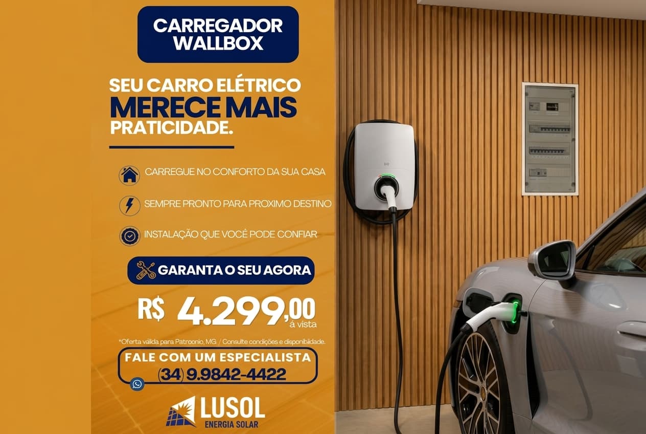 Lusol: Carregue seu veículo elétrico no conforto de casa