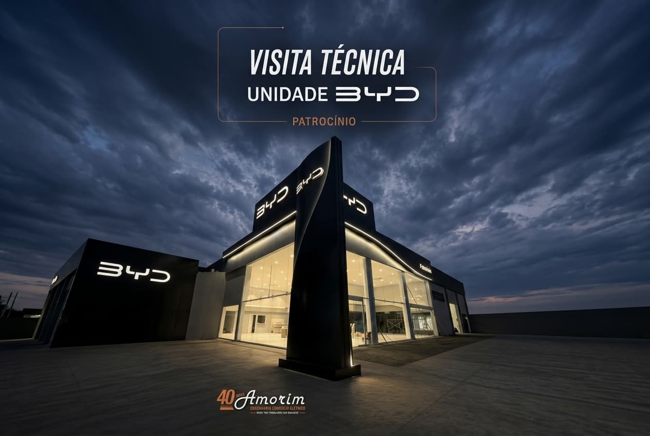 BYD agora em Patrocínio com a energia da Amorim!