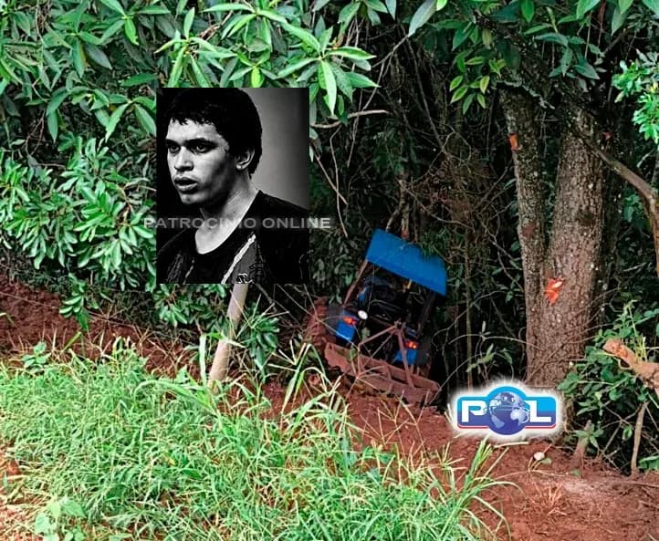 Jovem morre após ficar prensado entre trator e árvore na zona rural de Monte Carmelo