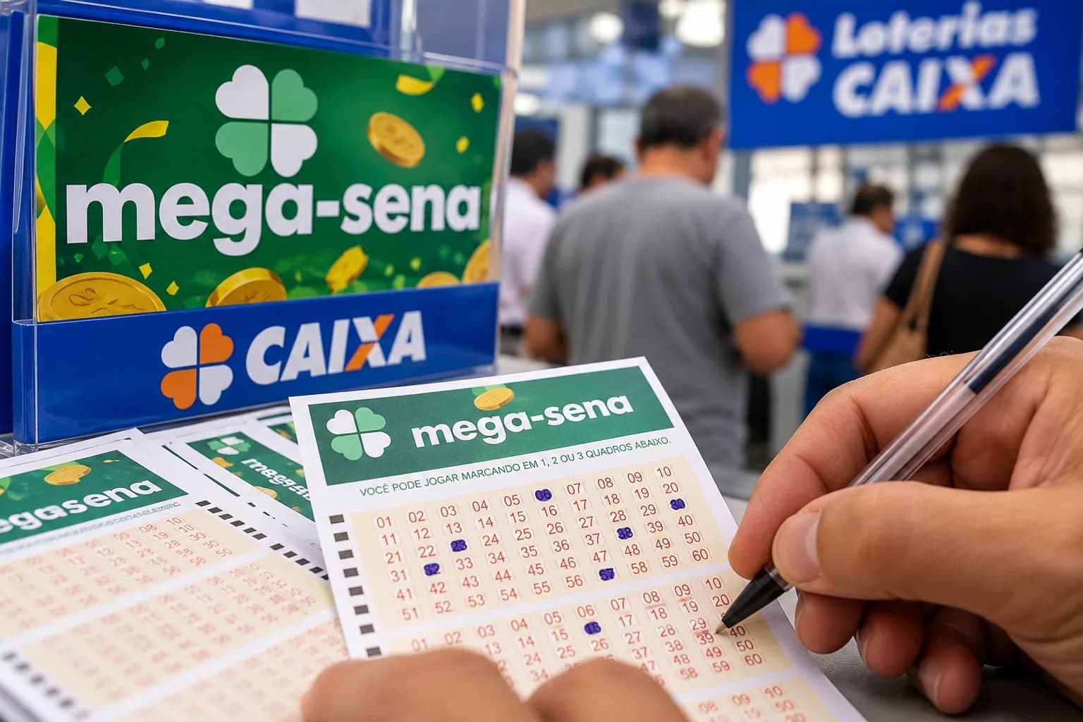 Mega-Sena acumula e prêmio chega a R$ 320 milhões; veja os números sorteados