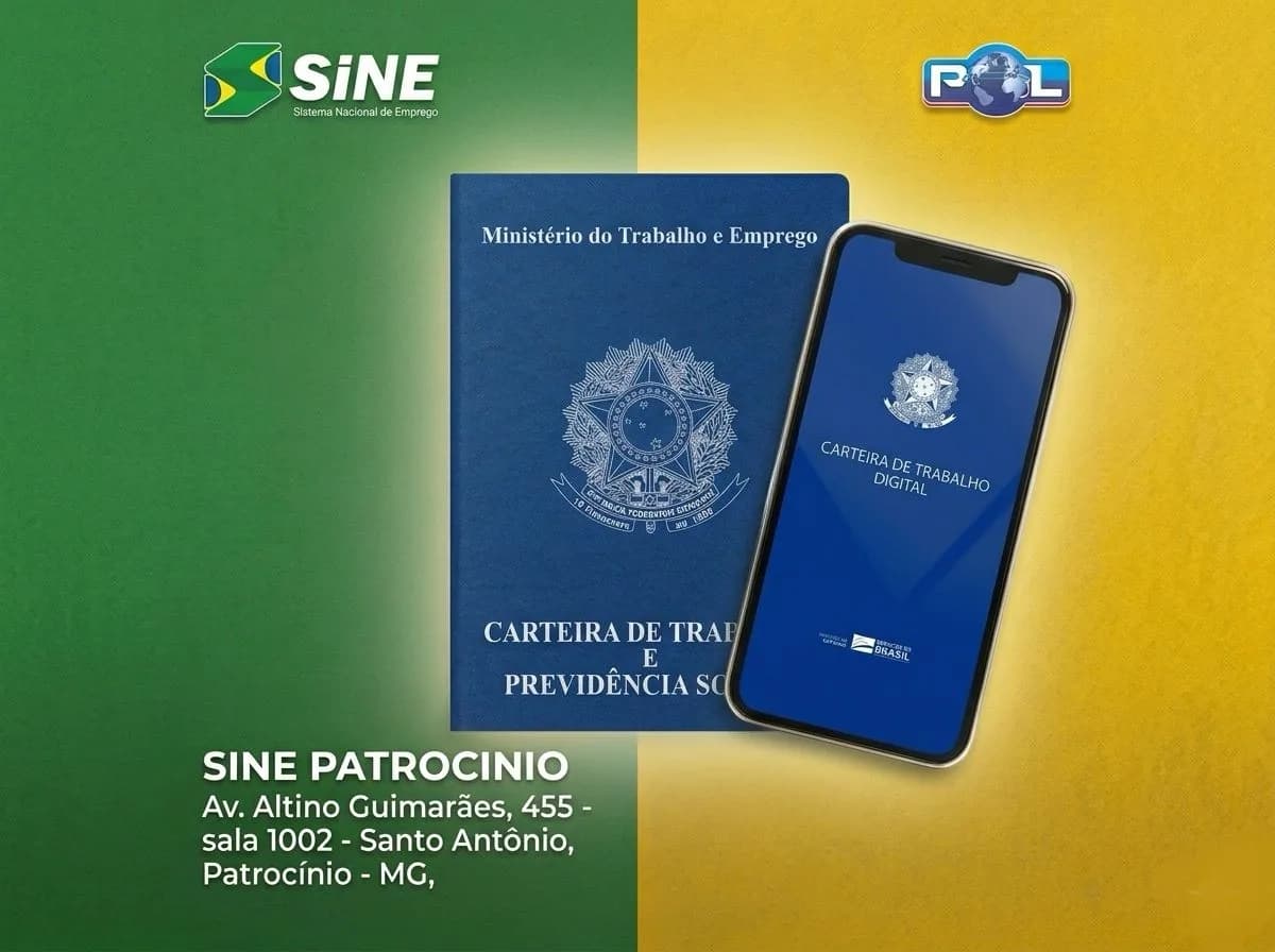 SINE Patrocínio com 354 vagas na atualização de 28/10