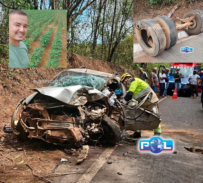 NOTICIA ATUALIZADA: Jovem patrocinense morre no hospital após caminhão colidir de frente com caminhonete na LMG-352