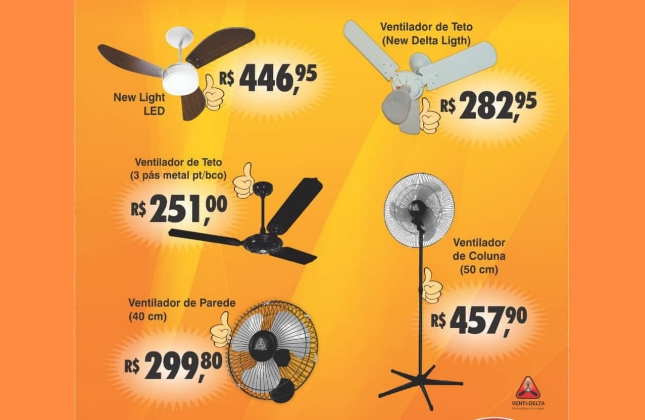 Mega Promoção de Ventiladores é só na Amorim Engenharia