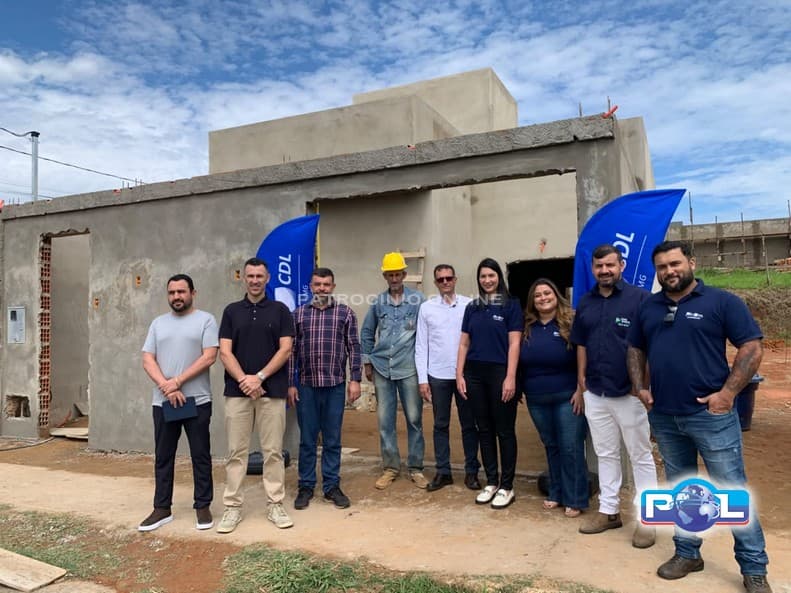 Casa que será sorteada pela ACIP/CDL na campanha de Natal chega a 70% da construção em Patrocínio
