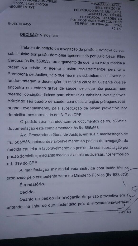 Júlio Elias deverá ser colocado em liberdade neste feriado de 12 de outubro: foto 1