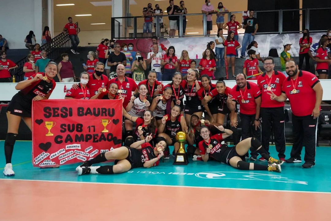 SESI - Bauru - Sub-19 do SESI Vôlei Bauru é campeão paulista invicto