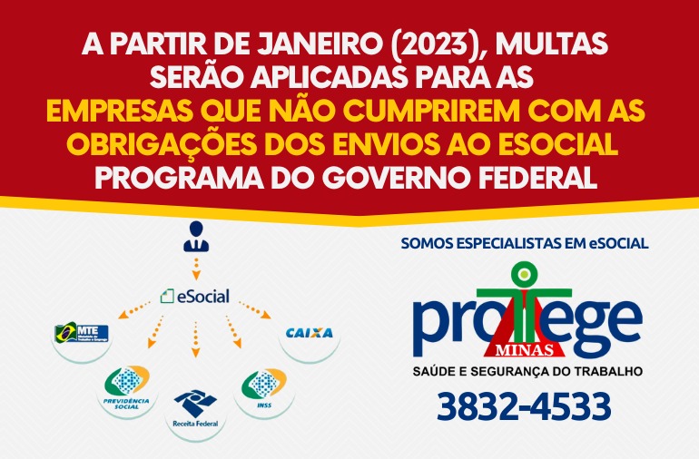 ESOCIAL 2023: COMO ENVIAR OS EVENTOS, QUAIS AS EMPRESAS OBRIGADAS E COMO  EVITAR MULTAS - Clinica DF Saúde e Segurança do Trabalho