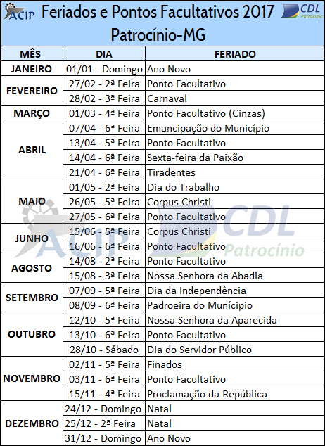 Repartições estaduais fecham no feriado do dia 5 de agosto. - ClickPicuí -  Informação com Credibilidade