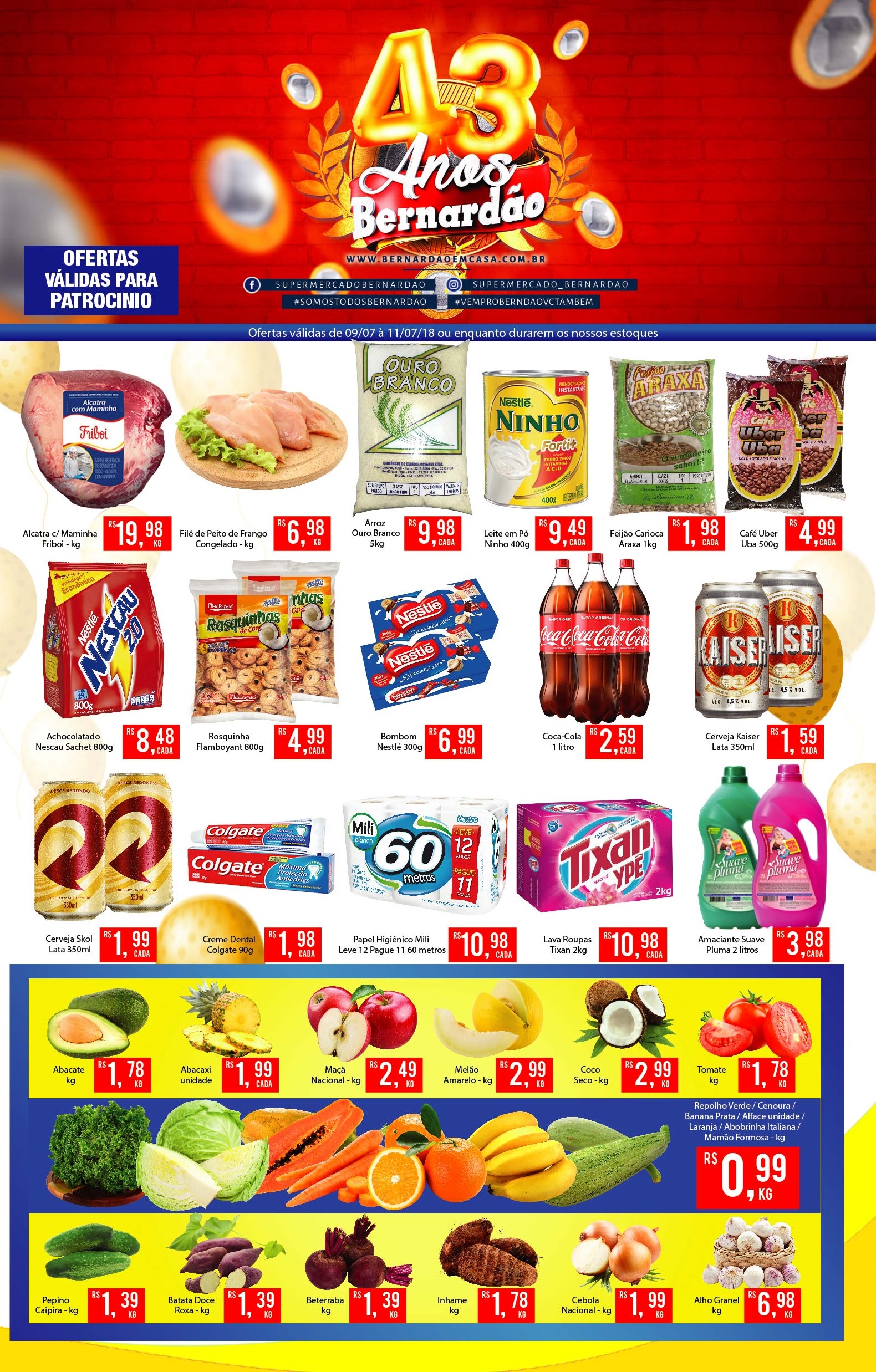 Ofertas De Aniversário Do Supermercado Bernardão