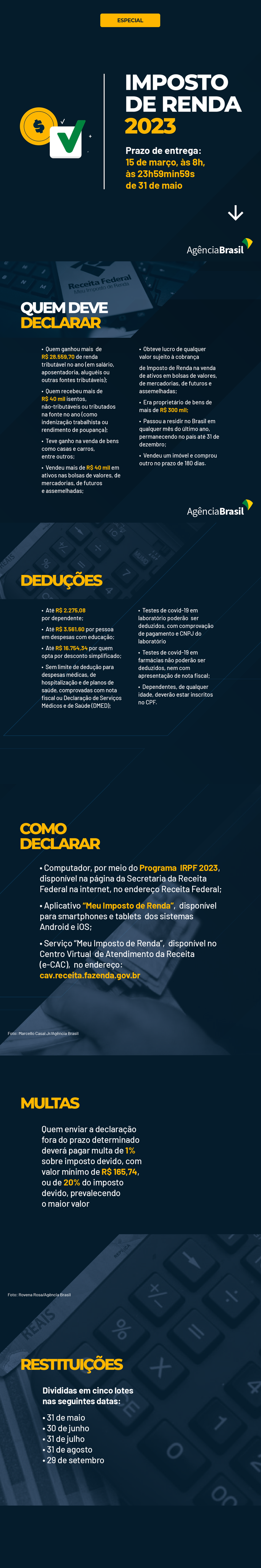 Confira os detalhes da Declaração de Imposto de Renda 2023